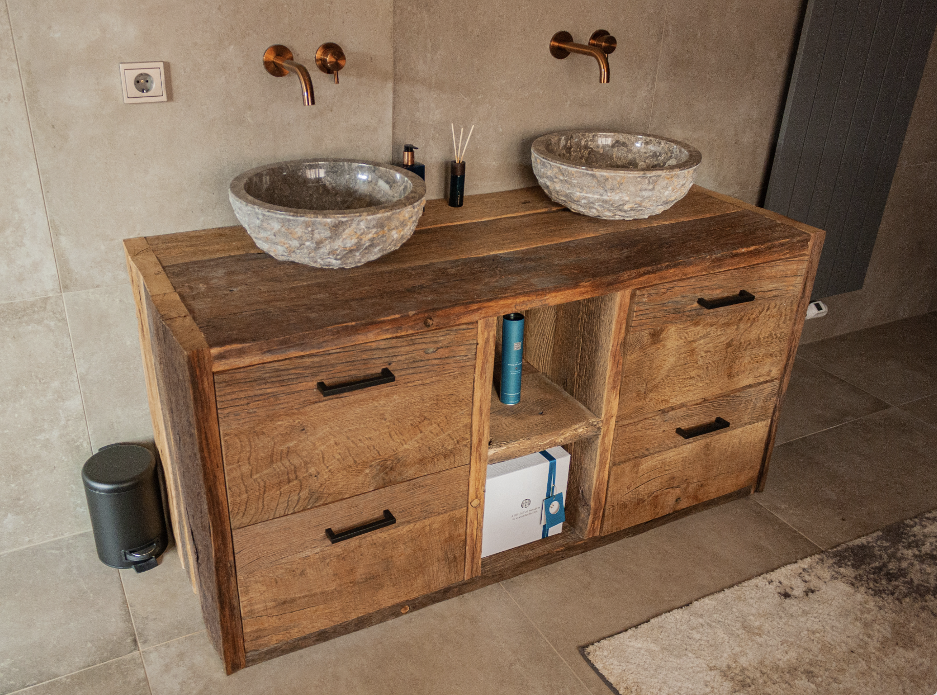 Badkamermeubel Barnwood Robuust