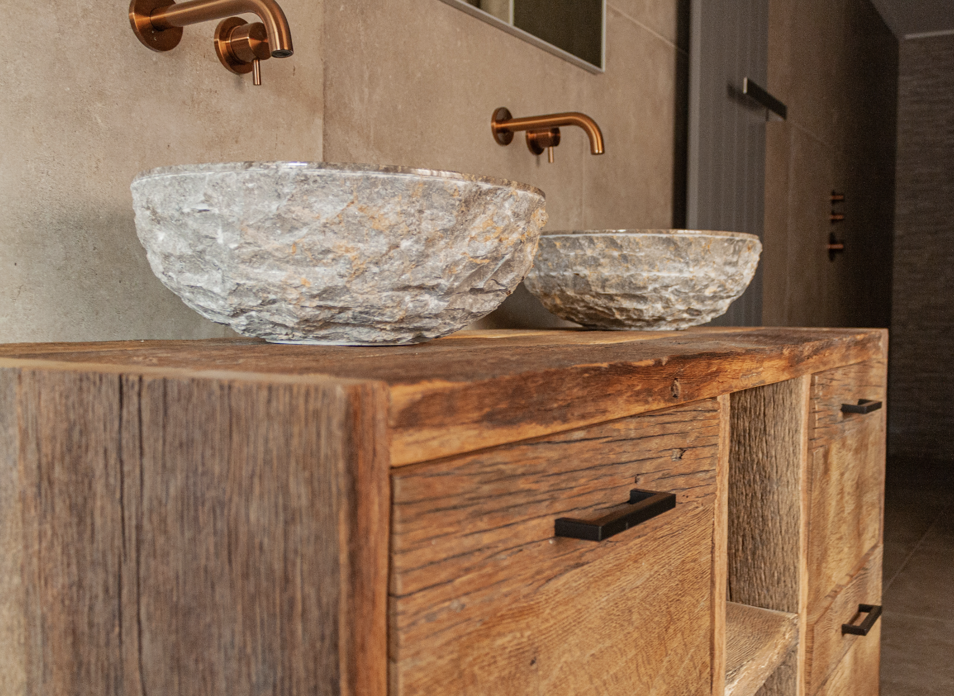 Badkamermeubel Barnwood Robuust