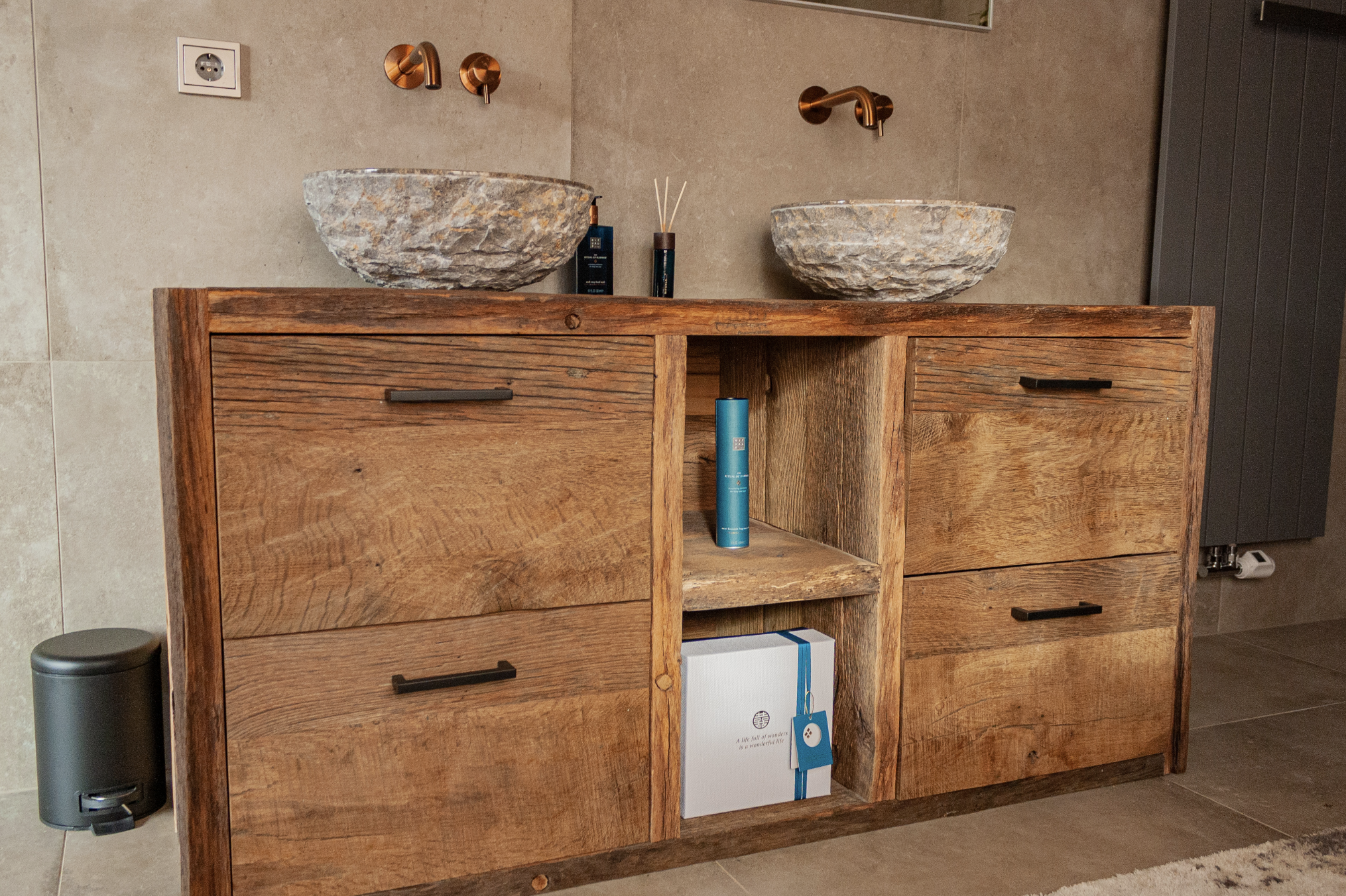 Badkamermeubel Barnwood Robuust