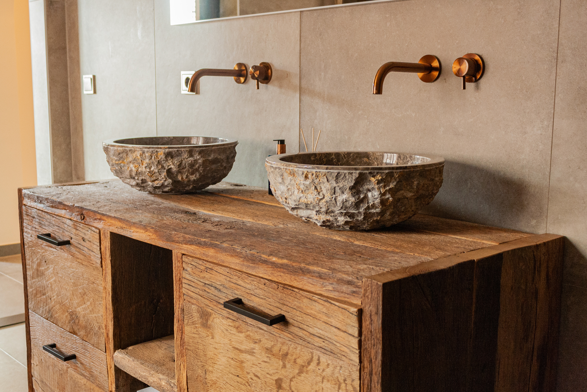 Badkamermeubel Barnwood Robuust