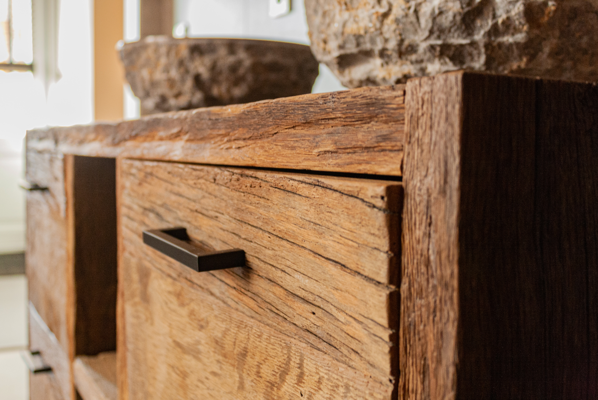 Badkamermeubel Barnwood Robuust