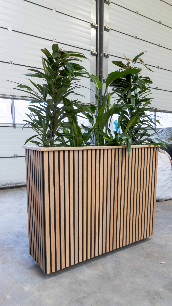 Plantenbak van akupanelen incl. planten