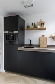 Keuken fronten eiken zwart