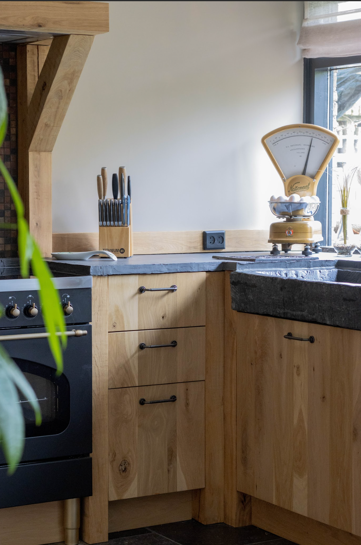 Keuken fronten rustiek eiken