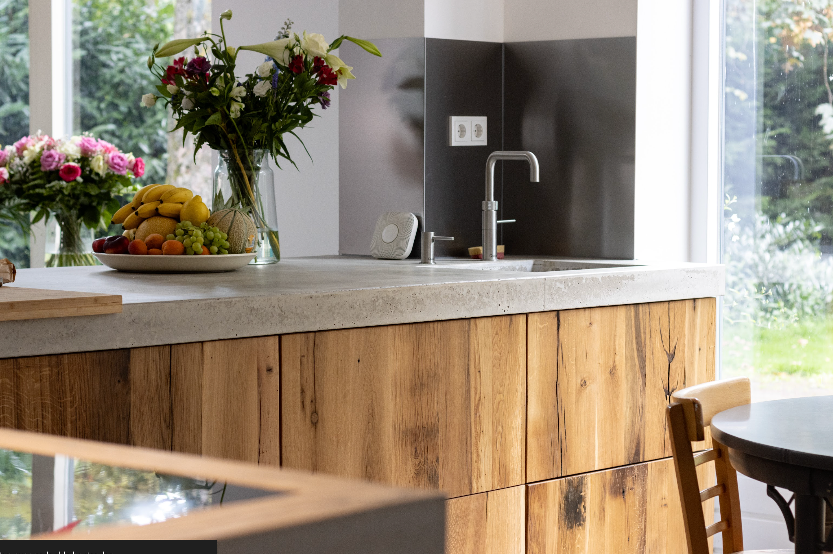 Keuken fronten Barnwood geschaafd