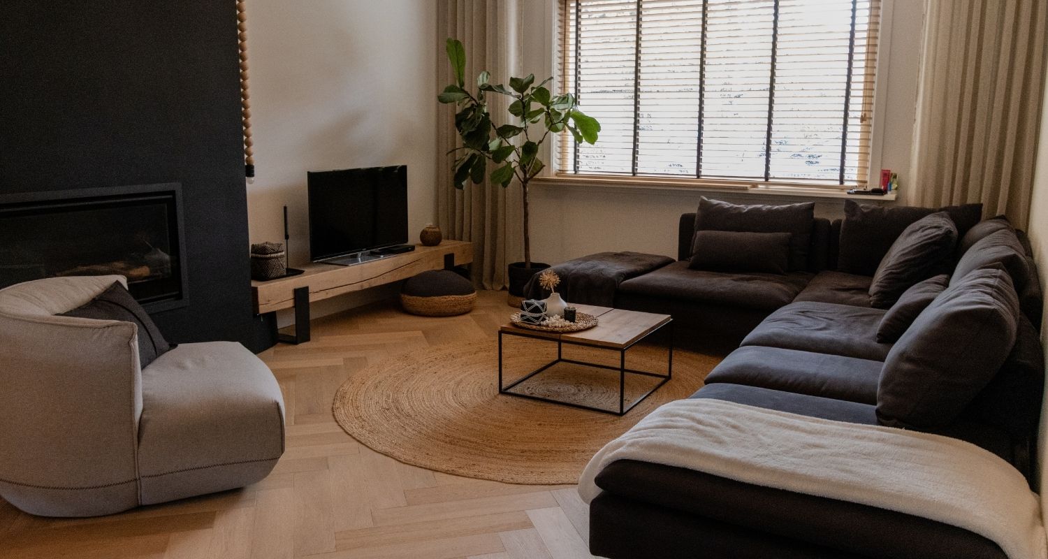 Tv meubel van massief eiken balken