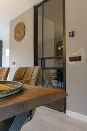 Stalen Deur Scharnier met Rookglas