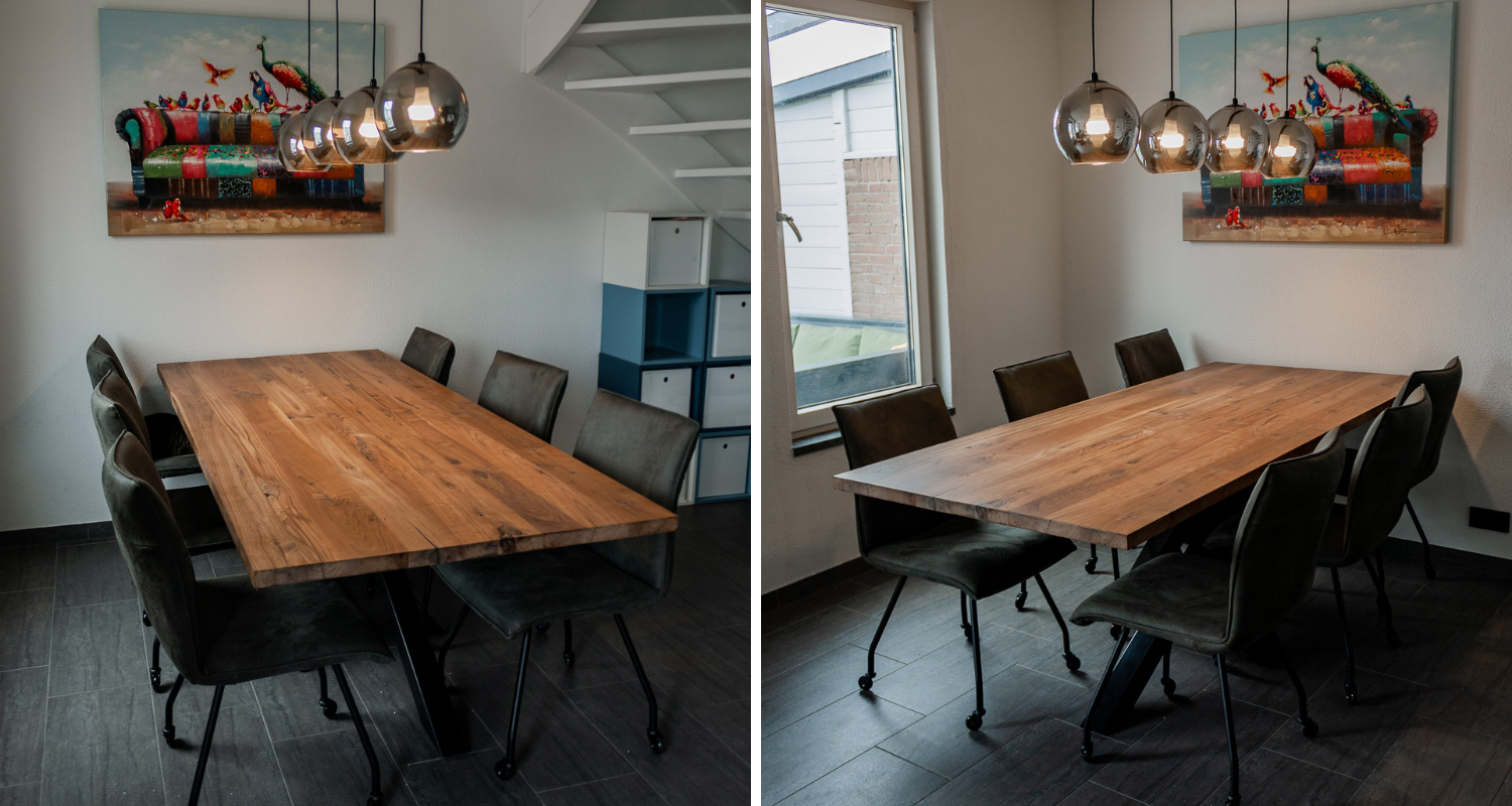Amerikaans notenhout eettafel
