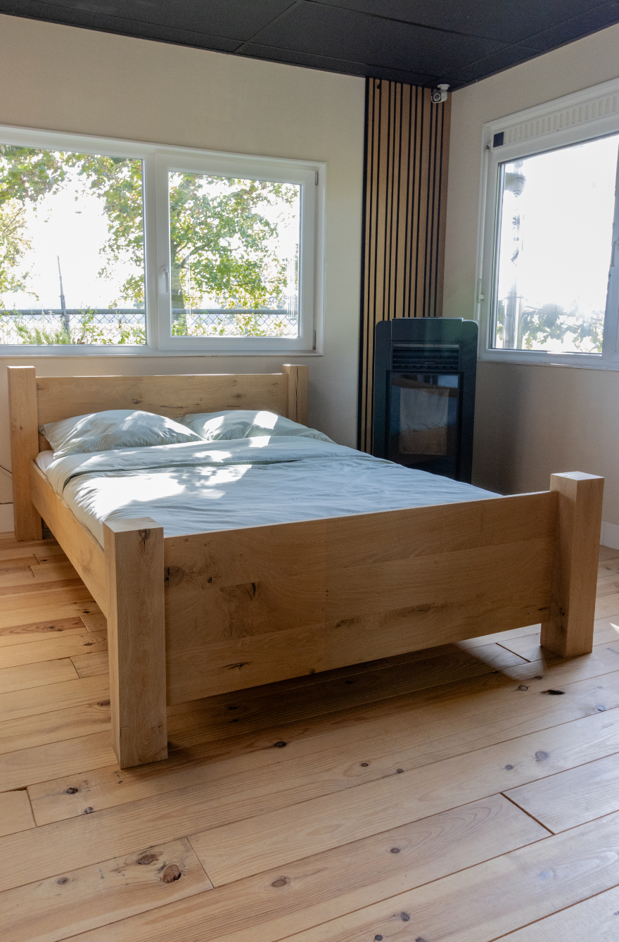 Bed ombouw rustiek eiken - Basic