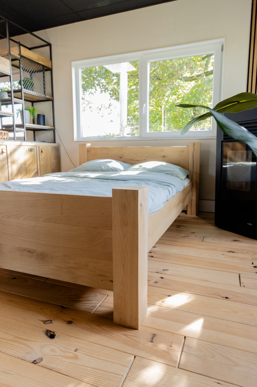 Bed ombouw rustiek eiken - Basic
