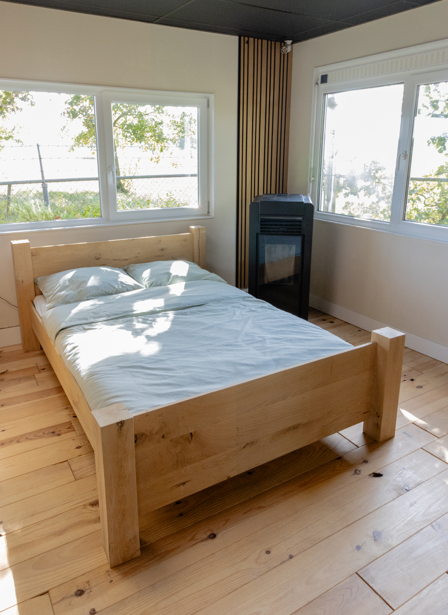 Bed ombouw rustiek eiken - Basic