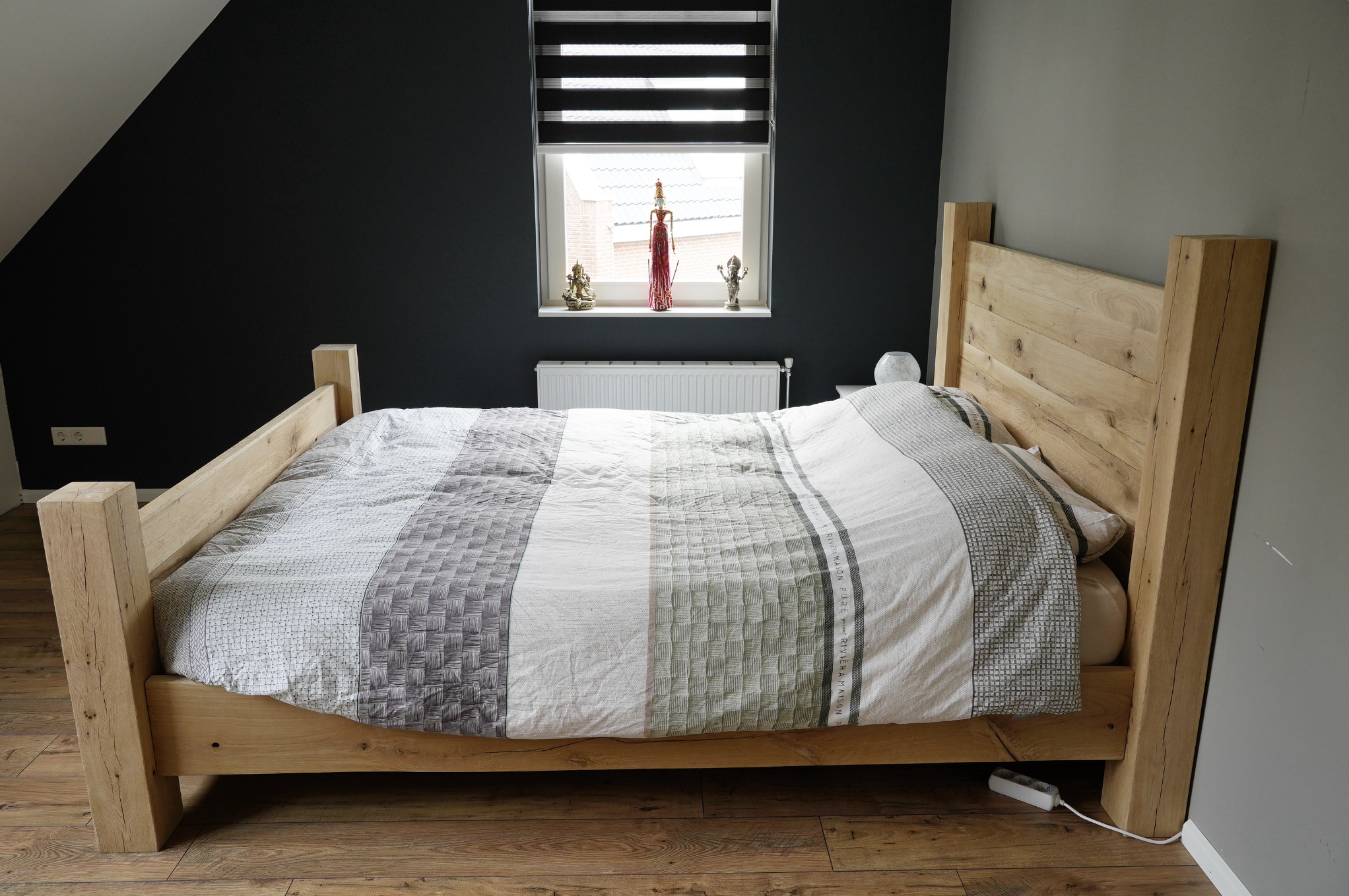 Bed ombouw rustiek eikenhout