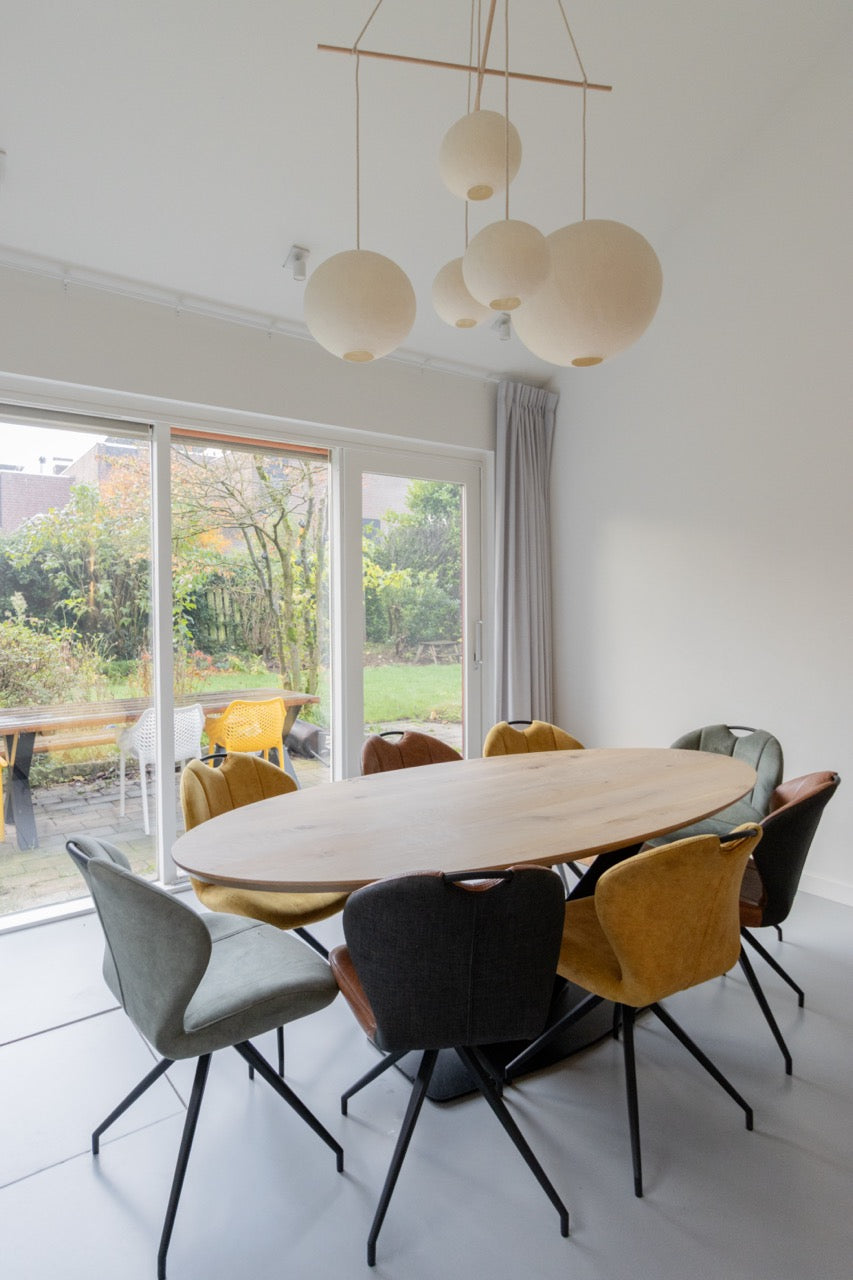 Eettafel ovaal - Rustiek eikenhout