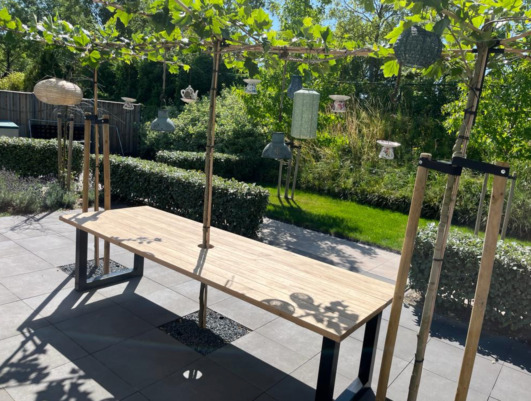 Tuintafel eikenhout