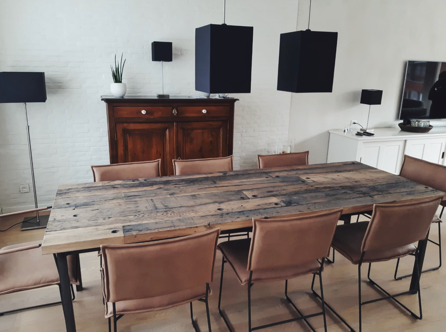 Eettafel Wagondelen