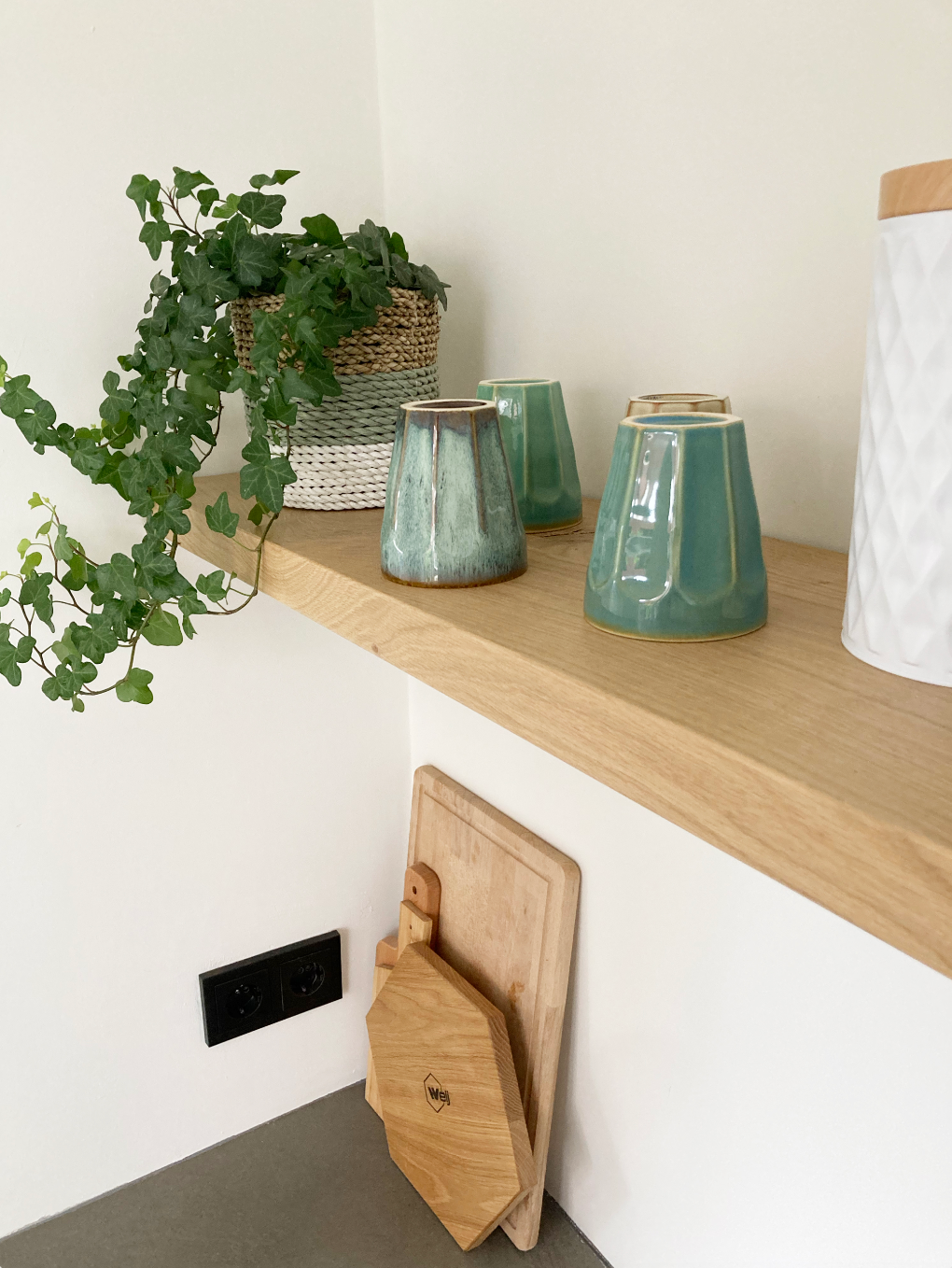 Wandplank Zwevend Rustiek New oak