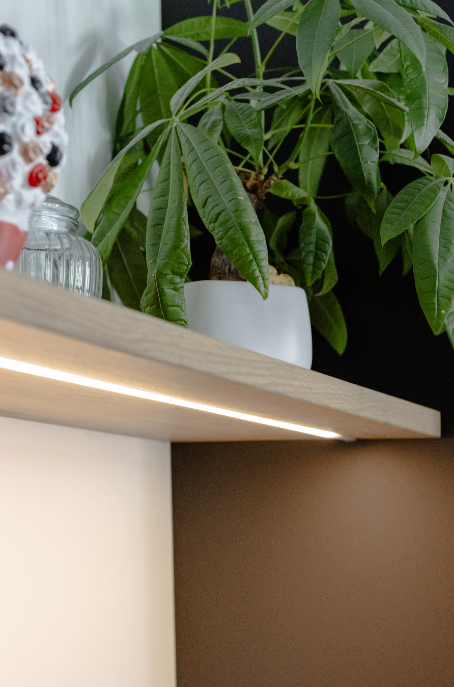 Wandplank Rustiek New oak in keuken