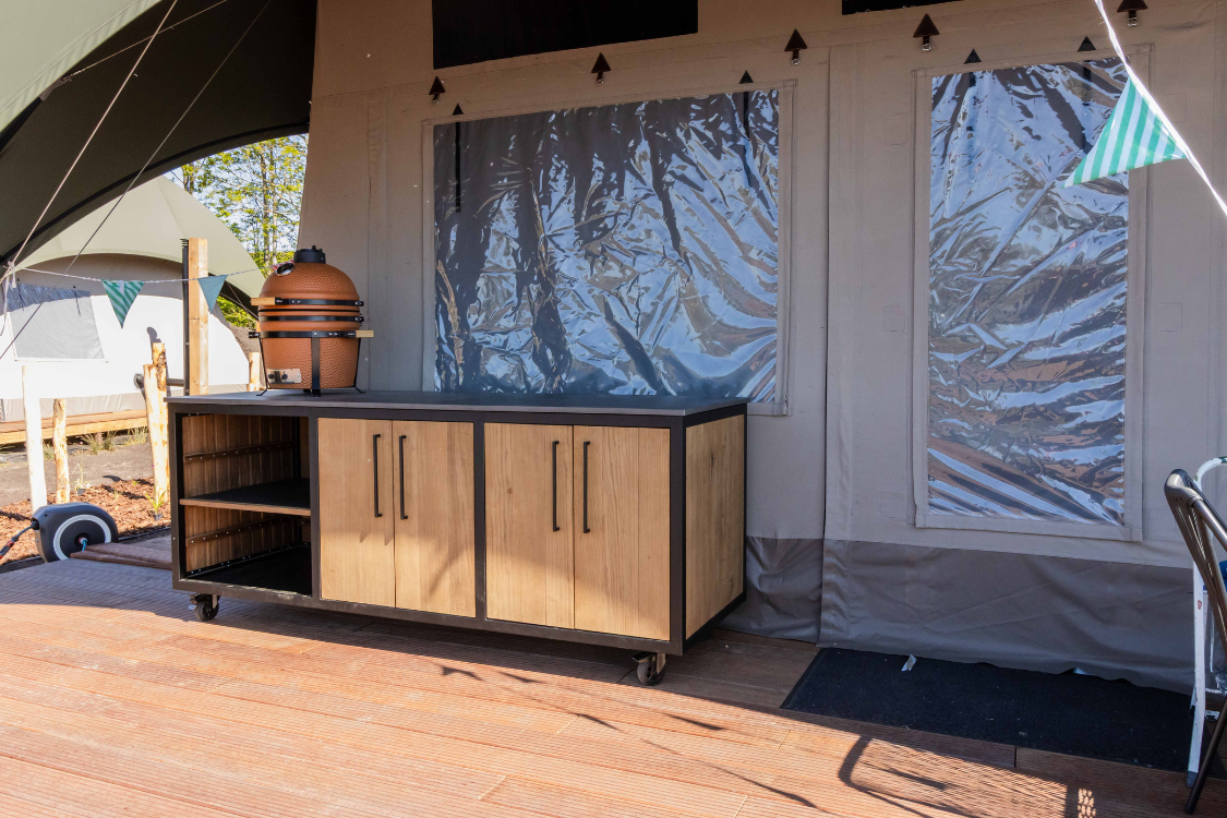 Barbecue Tafel Forge Solid (Kamado, Weber, Napoleon) – Thermowood