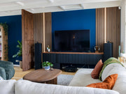 Roomdivider notenhout