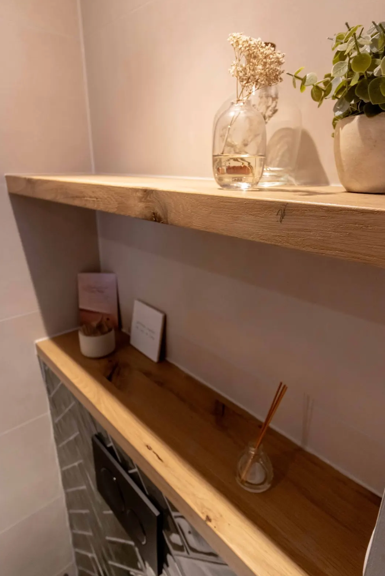 Wandplank Zwevend Vintage Eiken